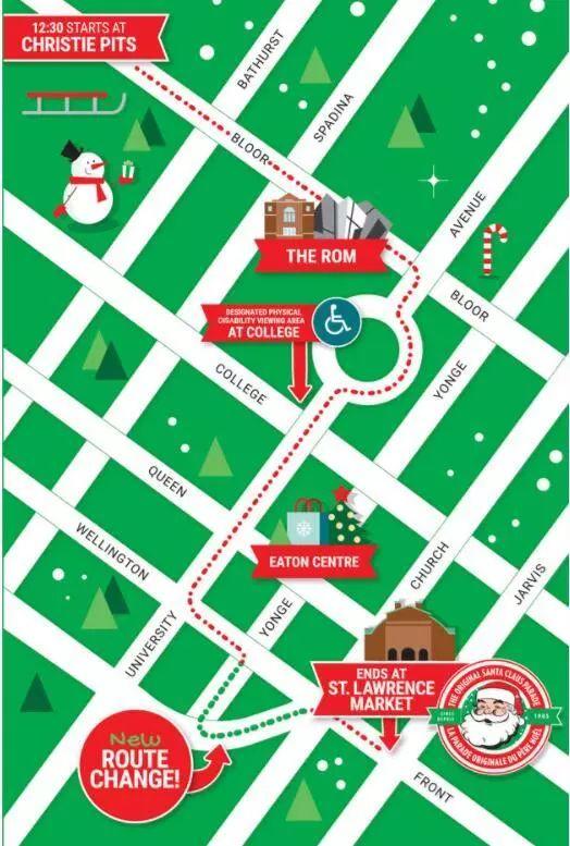 观看多伦多圣诞老人游行攻略：明天一定要带孩子去！