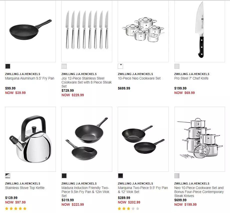 【送的比买的贵】双立人厨具套件大特价，立减700刀！