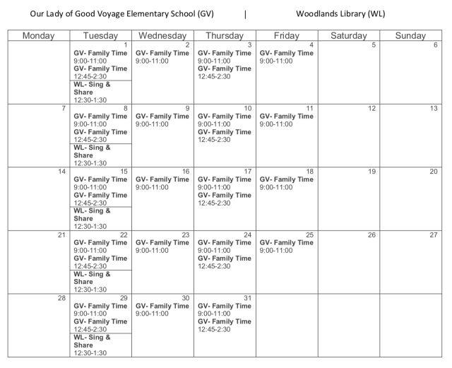 【史上最全】5月份多伦多各大免费早教中心课程表 【史上最全】5月份多伦多各大免费早教中心课程表