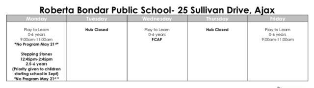 【史上最全】5月份多伦多各大免费早教中心课程表 【史上最全】5月份多伦多各大免费早教中心课程表