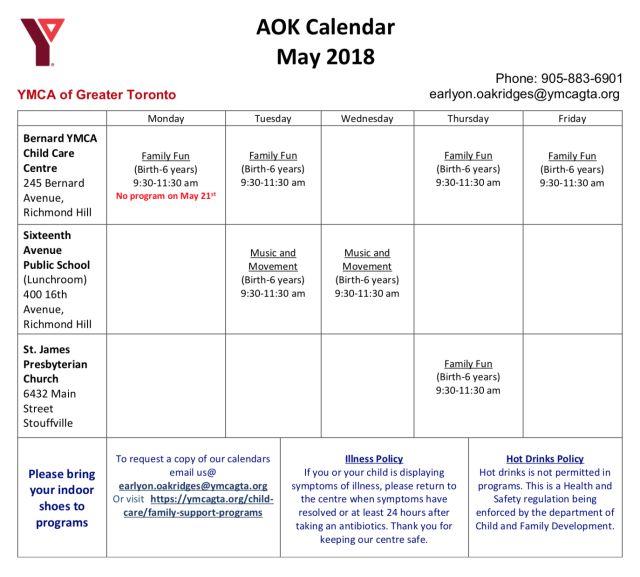 【史上最全】5月份多伦多各大免费早教中心课程表 【史上最全】5月份多伦多各大免费早教中心课程表