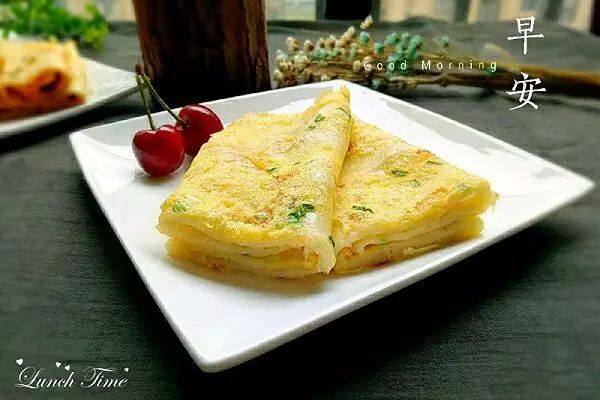 早餐有这么高颜值的鸡蛋饼，我愿意天天早起！