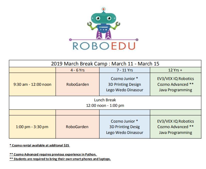还在为孩子March Break怎么过而发愁？这张时间表让孩子玩好学好！