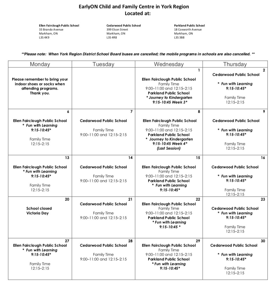 5月免费早教中心课表!幼儿园衔接课程抓紧报名咯~ 5月免费早教中心课表!幼儿园衔接课程抓紧报名咯~