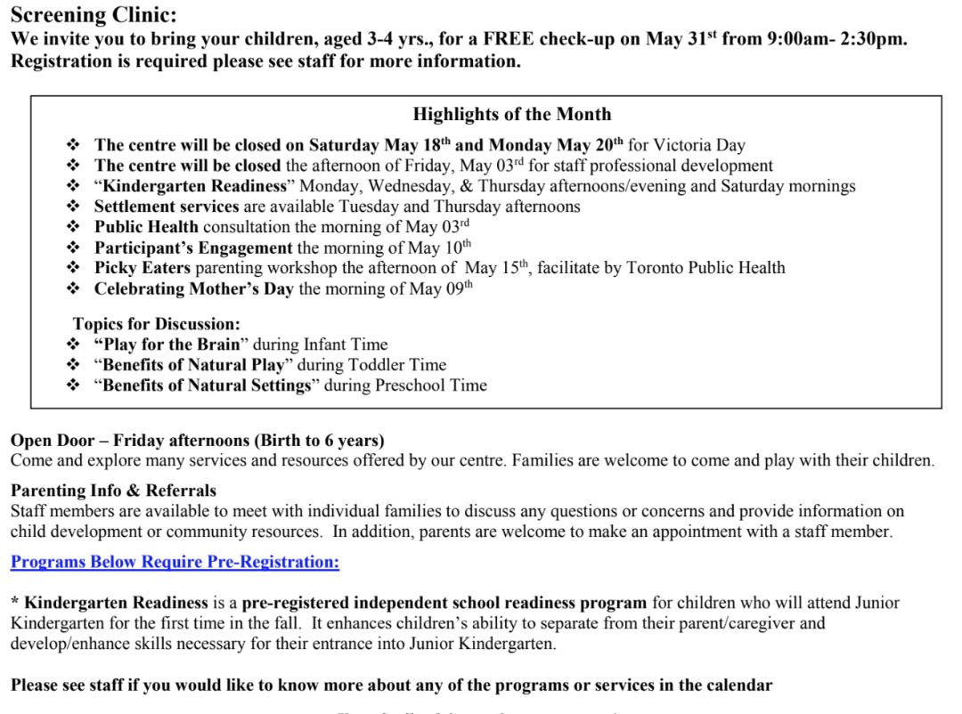 5月免费早教中心课表!幼儿园衔接课程抓紧报名咯~ 5月免费早教中心课表!幼儿园衔接课程抓紧报名咯~