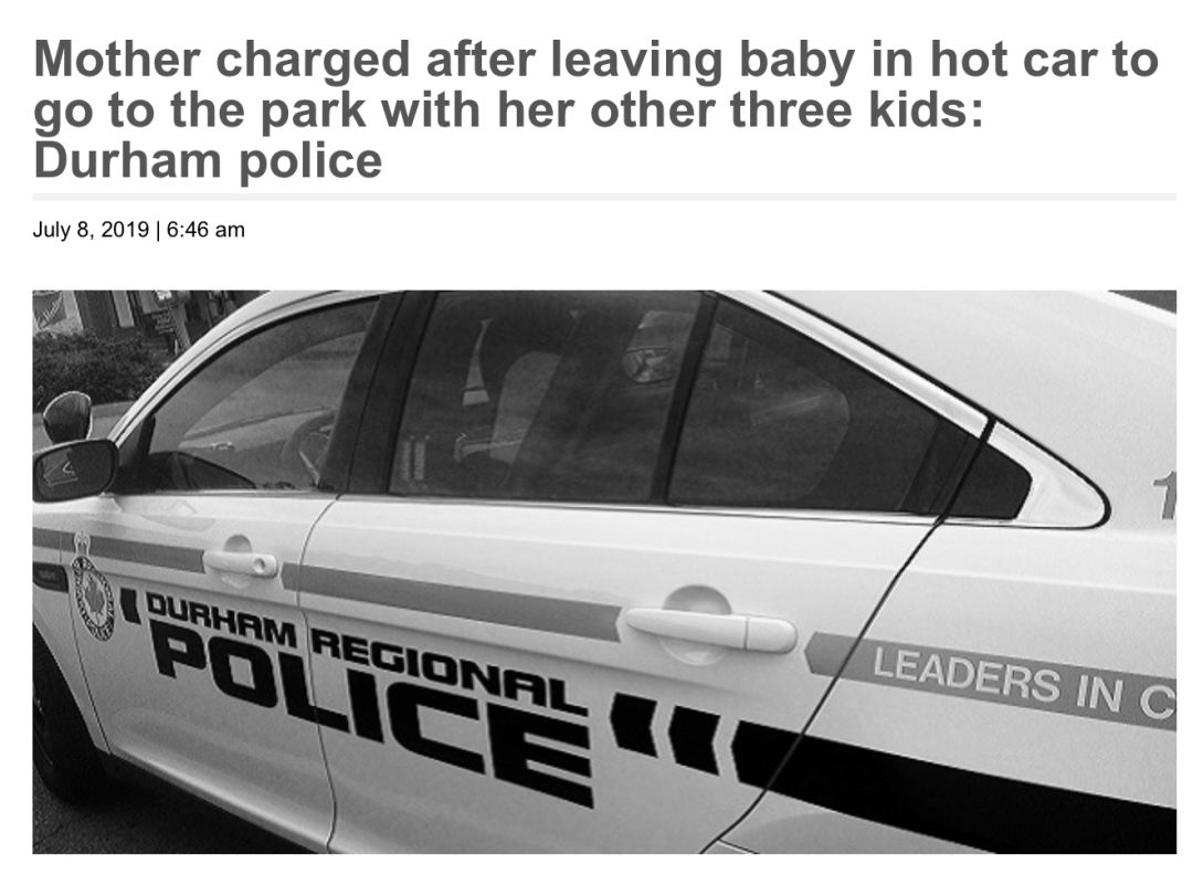 7个月大婴儿被锁车内差点热死，妈妈竟然带着其它孩子去玩了...
