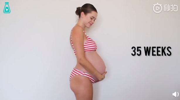 网红辣妈记录怀孕40周的身体变化：生命的诞生真的太神奇了！