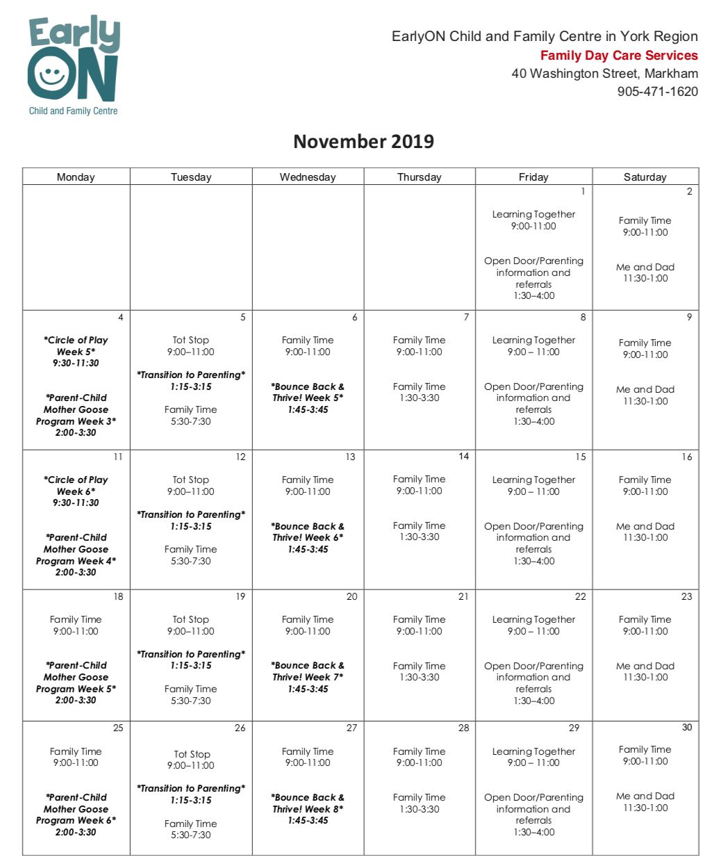 【一起室内遛娃】冬天来了!11月免费早教中心课表! 【一起室内遛娃】冬天来了!11月免费早教中心课表!