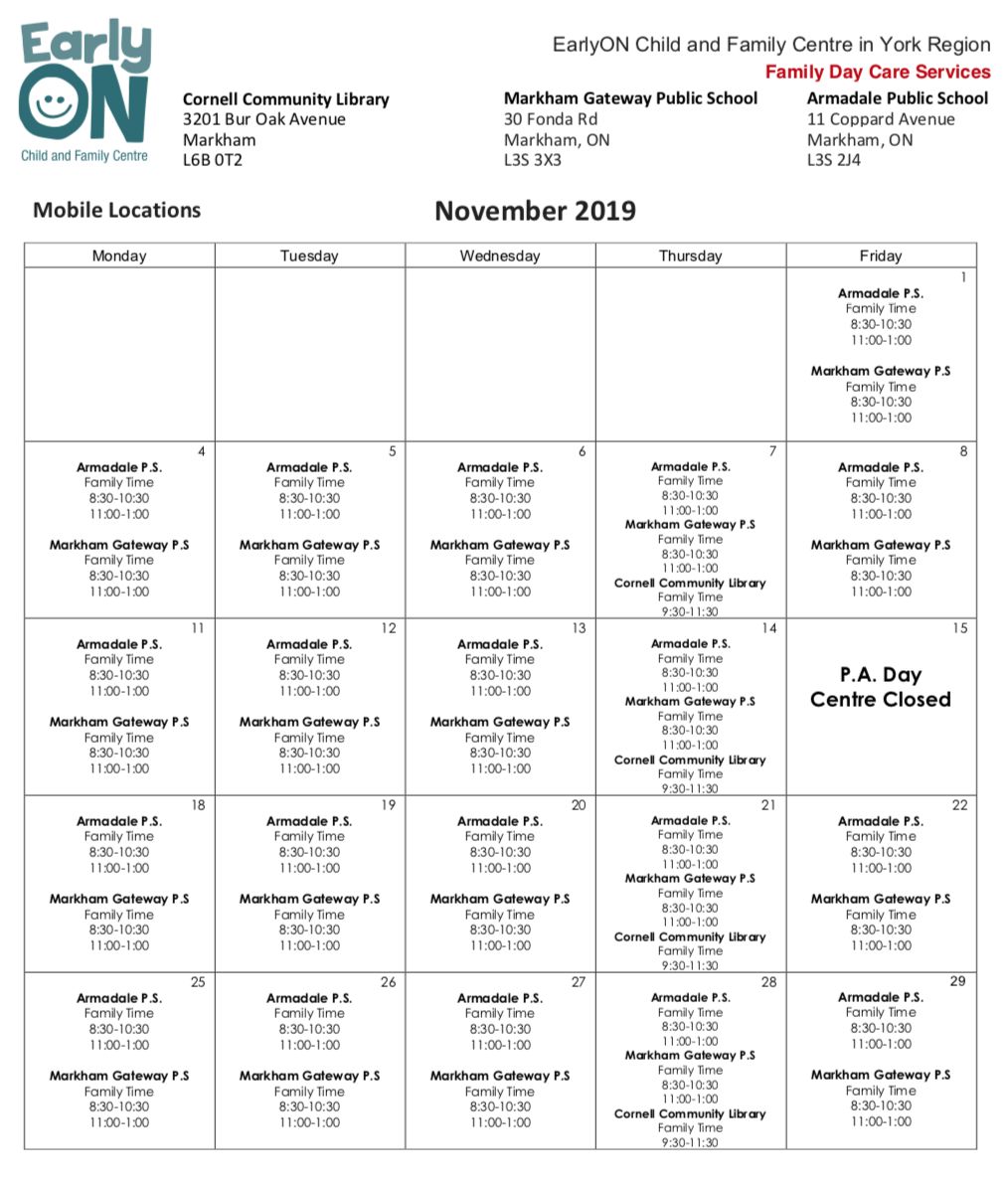 【一起室内遛娃】冬天来了!11月免费早教中心课表! 【一起室内遛娃】冬天来了!11月免费早教中心课表!