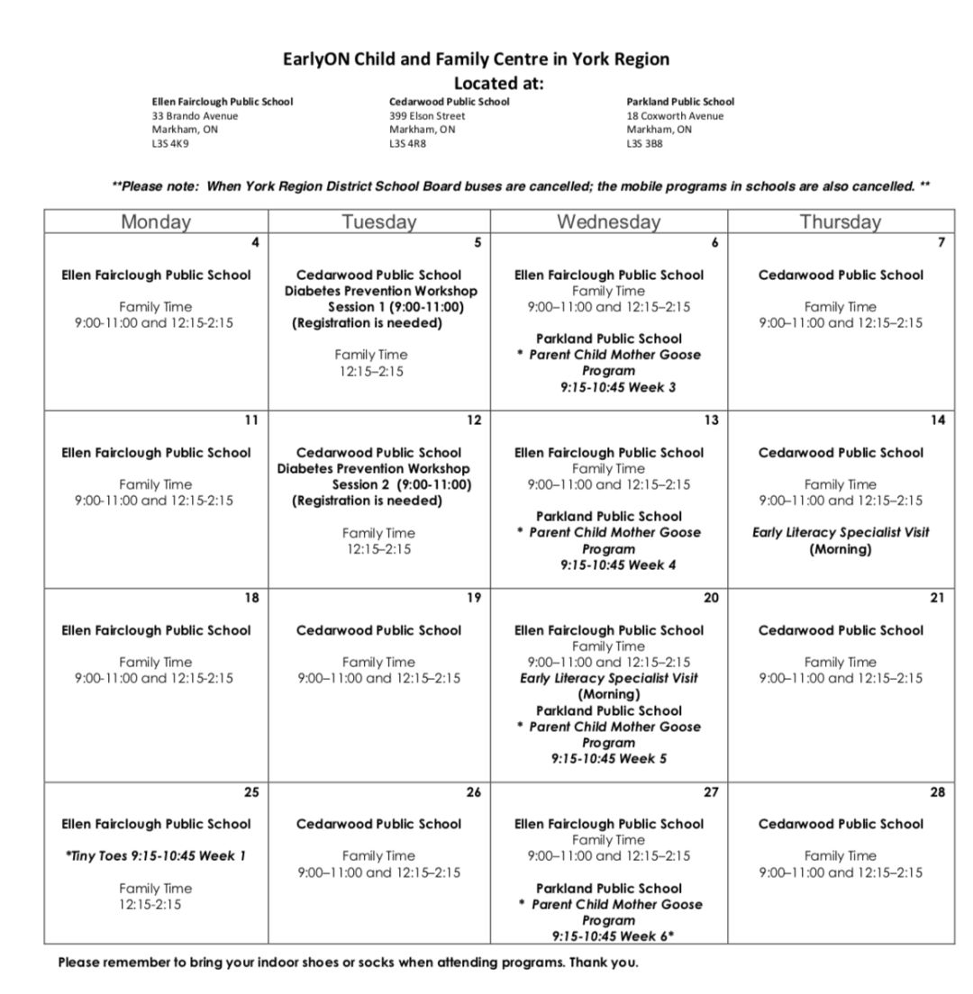 【一起室内遛娃】冬天来了！11月免费早教中心课表！