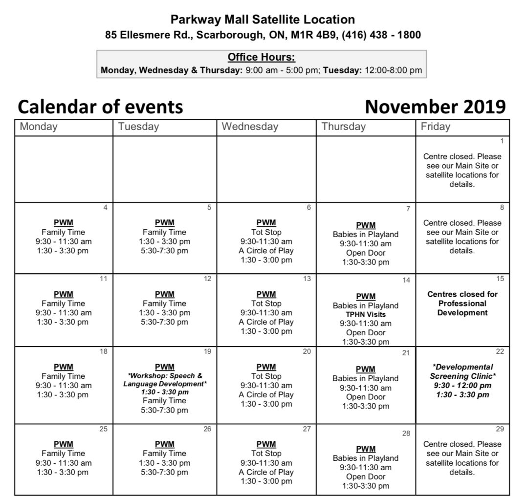 【一起室内遛娃】冬天来了!11月免费早教中心课表! 【一起室内遛娃】冬天来了!11月免费早教中心课表!