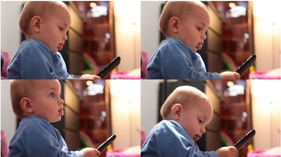 埃德蒙顿2岁小娃玩遥控器，给爹妈按出一个“大惊喜”！
