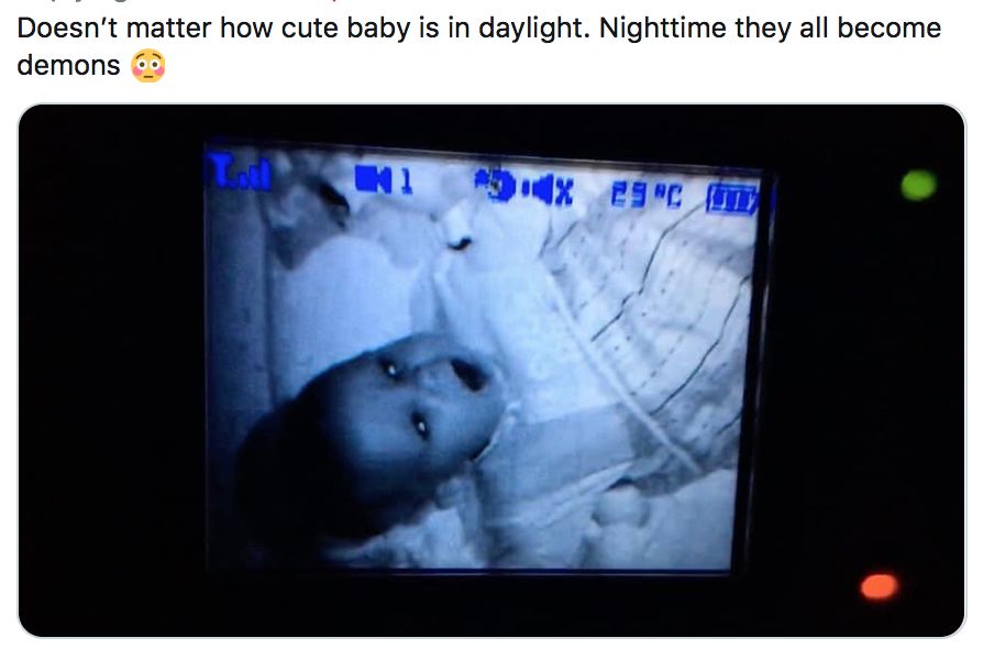 千万！千万！不要半夜去看宝宝监视器！吓死了！啊啊啊啊啊啊哦！