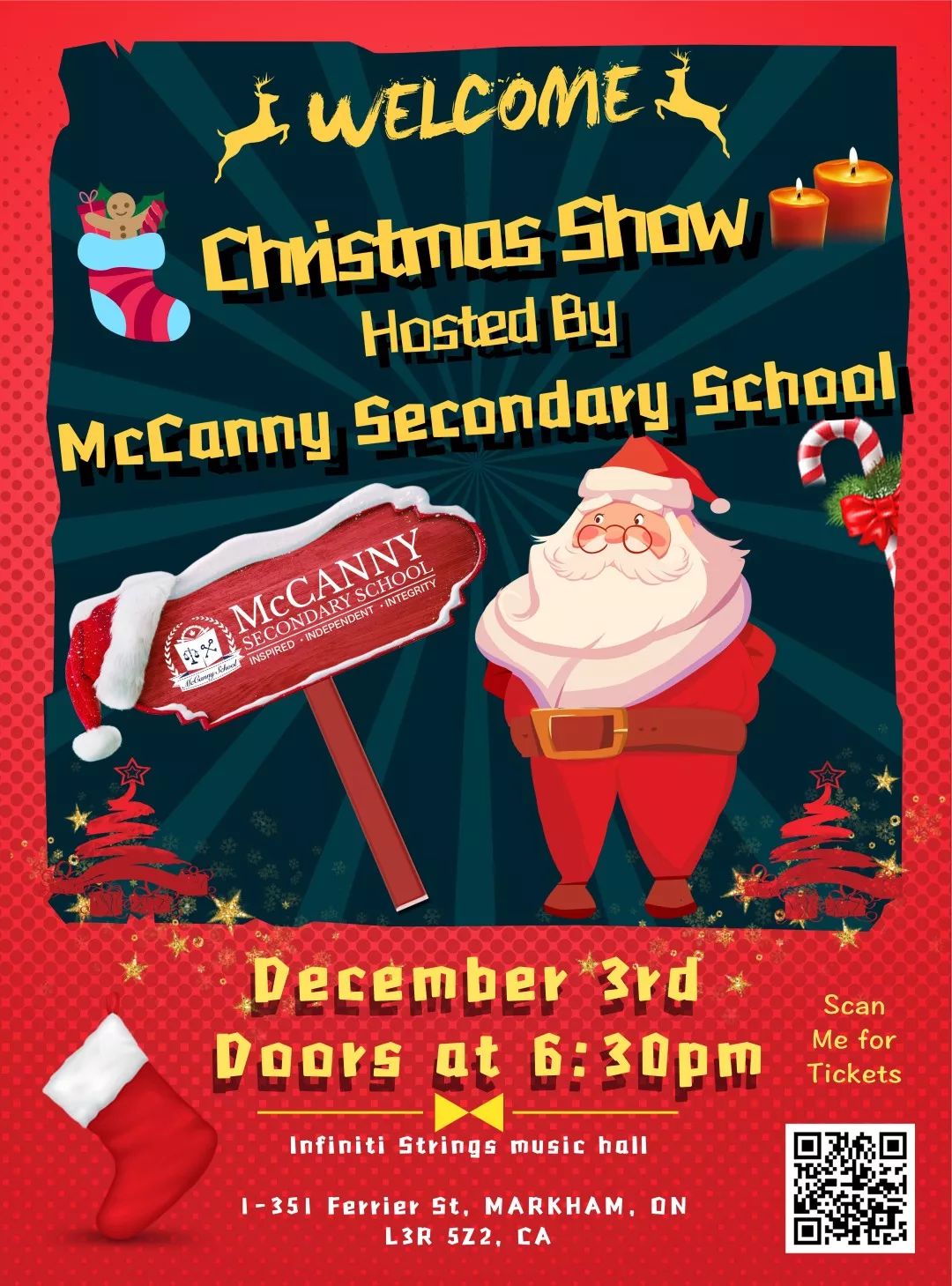 McCanny圣诞晚会倒计时!轻松挣义工小时还能看演出? McCanny圣诞晚会倒计时!轻松挣义工小时还能看演出?