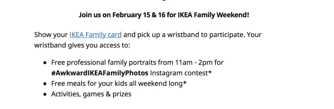 【好玩】IKEA家庭日长周末：儿童免费吃！还有各种好玩的活动哦～