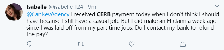 在线等急!我和我爸账户里CERB一下给了$9000怎么办? 在线等急!我和我爸账户里CERB一下给了$9000怎么办?