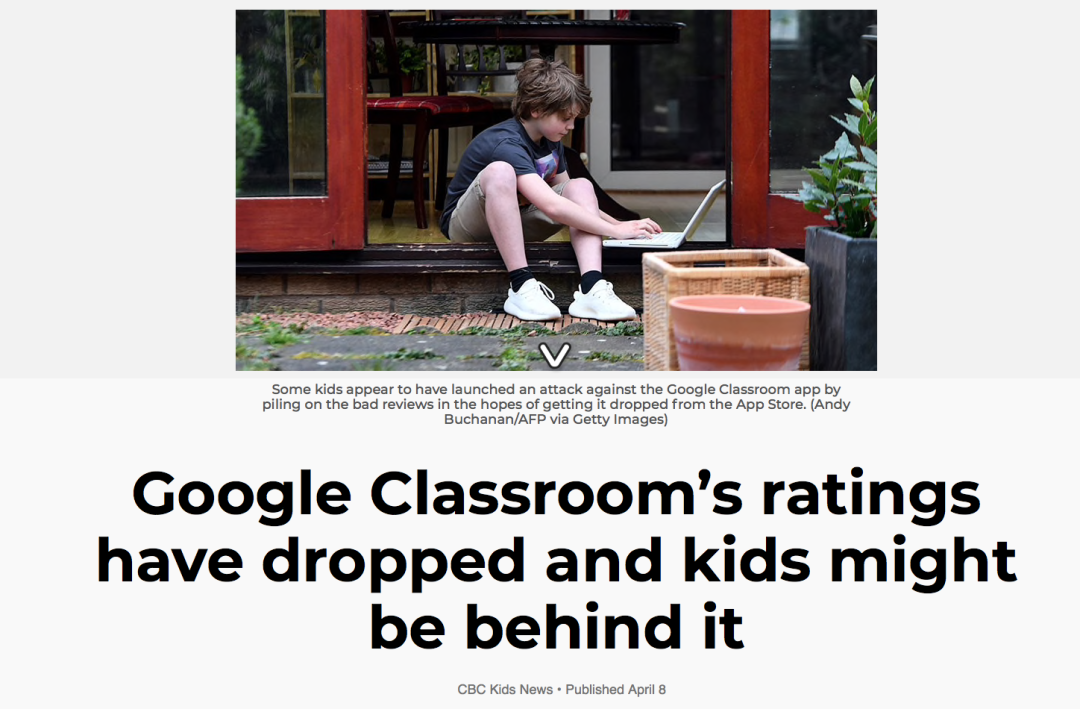 Google Classroom评分暴跌：再不开学！这条命算是交待了！