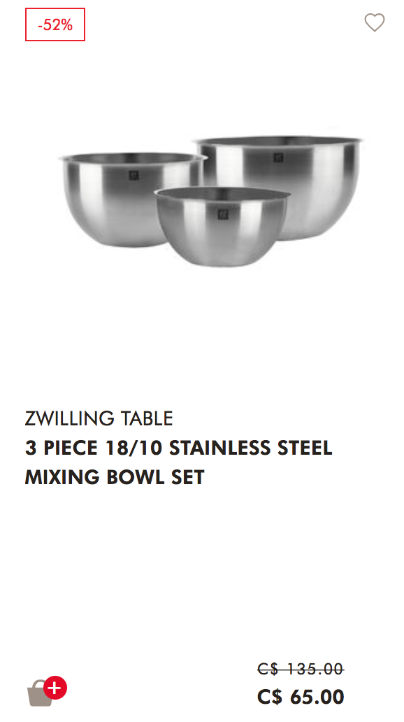 还不去买？双立人厨具开仓低至1.8折：今年可以网购