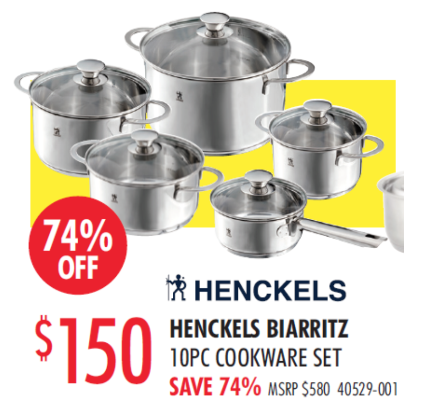 还不去买？双立人厨具开仓低至1.8折：今年可以网购