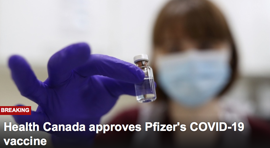 沸腾！加拿大第一针！下周开始接种辉瑞疫苗