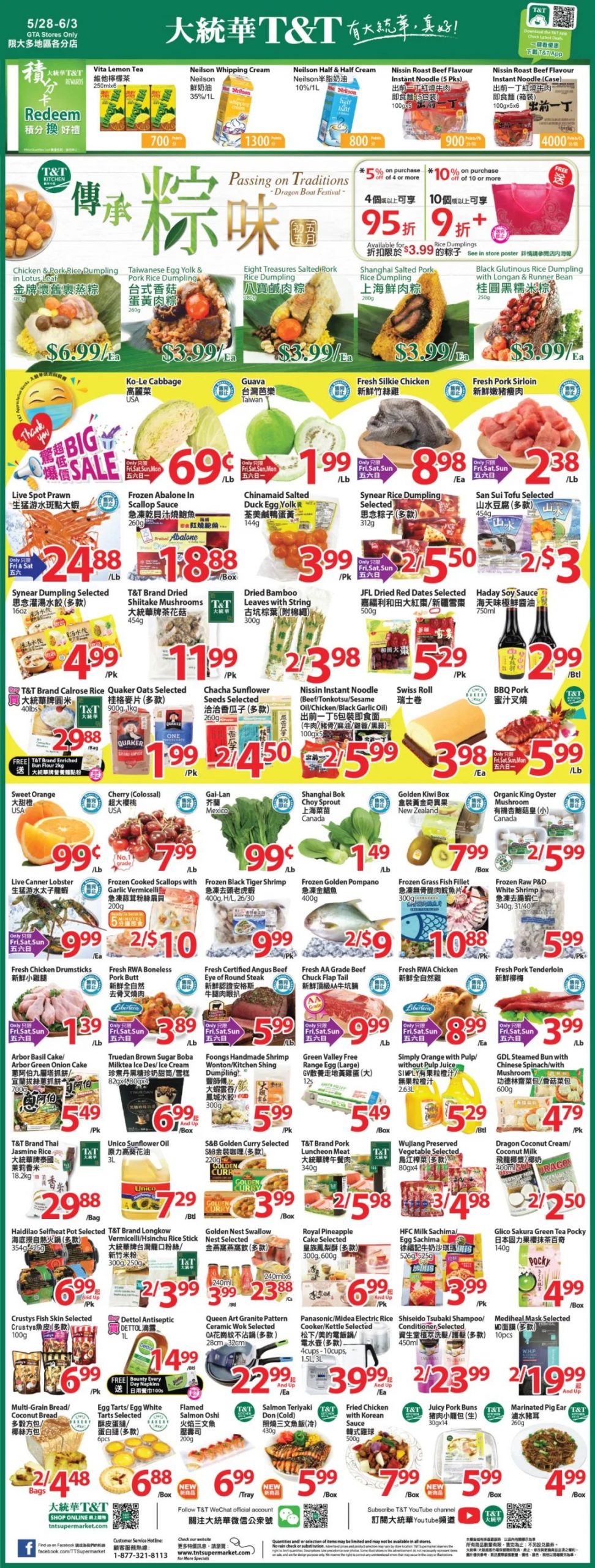 操心你的菜篮子！本周超市特价，买樱桃～买玉米～买粽子～