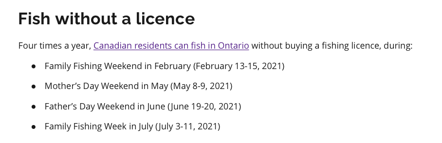 父亲节钓鱼免鱼牌!2021安省钓鱼全攻略,码住收藏! 父亲节钓鱼免鱼牌!2021安省钓鱼全攻略,码住收藏!