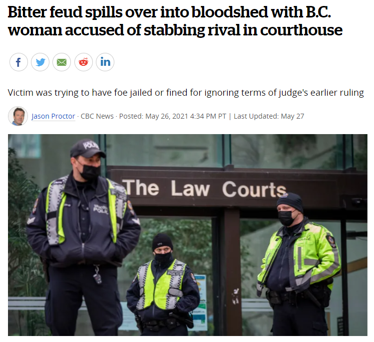疯了！温哥华华裔女子网络撕逼15年，闹上法庭直接持刀砍人！