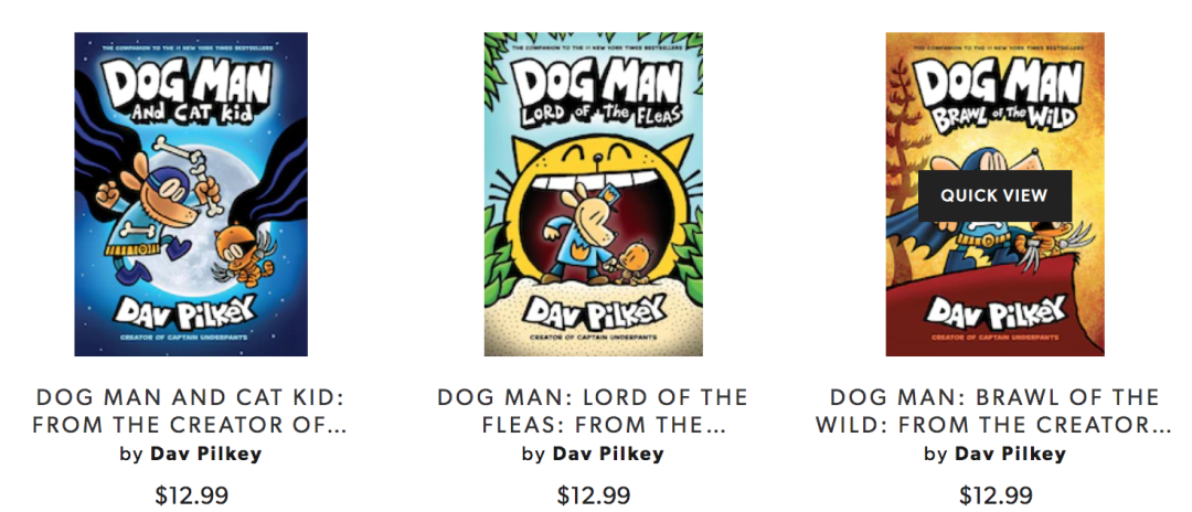 力压哈利波特！火爆北美娃圈的《Dog Man》，买2送1！