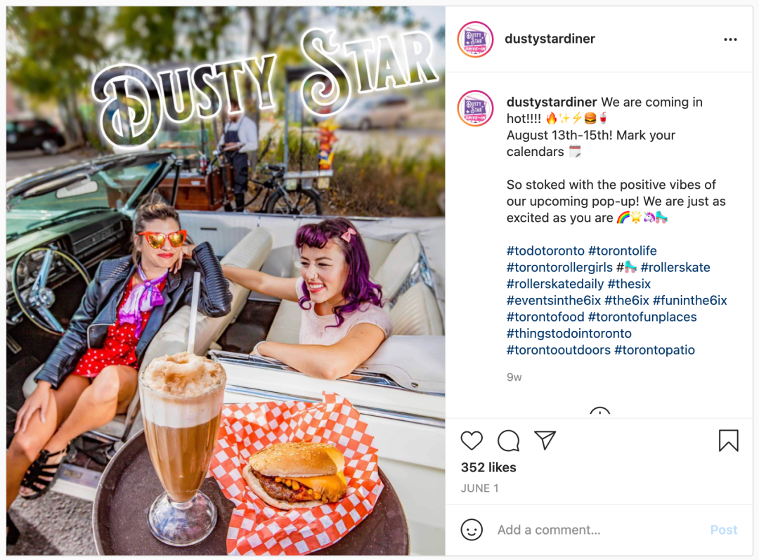 秒穿50年代复古风！INS和Tik Tok爆火的滑轮餐厅快闪多伦多