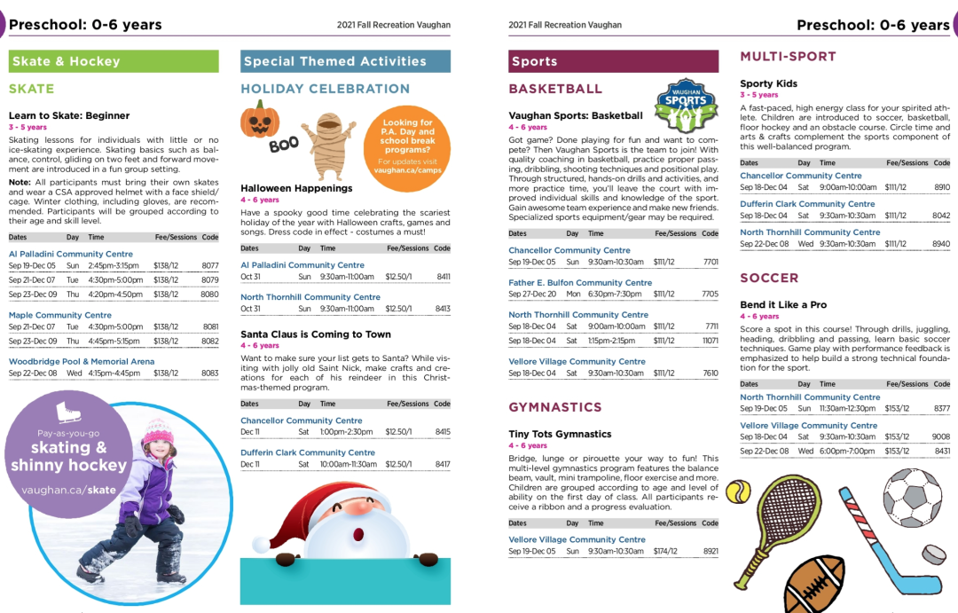 大多伦多各区的社区兴趣班、冬令营开始报名了：免费班要定闹表拼手速！