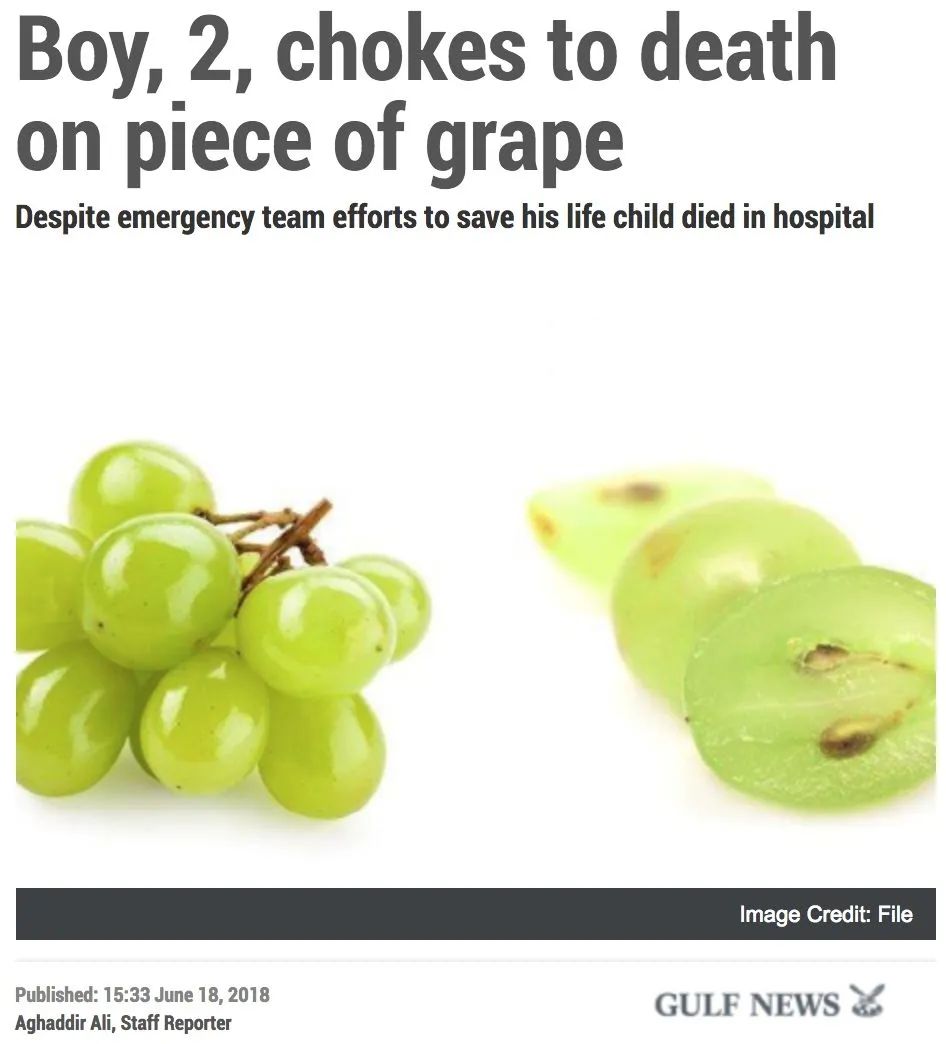 一颗葡萄差点要了孩子的命！午餐便当带圆形水果一定要这样切