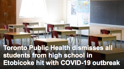 安省日增确诊继续下降！75%的学校都没有活跃感染病例