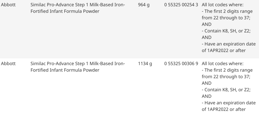 加拿大食检局发紧急召回令：雅培奶粉召回！细菌感染，别给娃喝了！