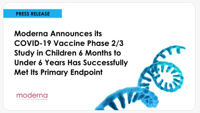 保护率不到50%，仍劝打！莫德纳幼儿疫苗最快今年夏天接种