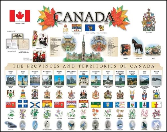 加拿大政府隐藏福利：免费领取国旗贴纸、学习海报！