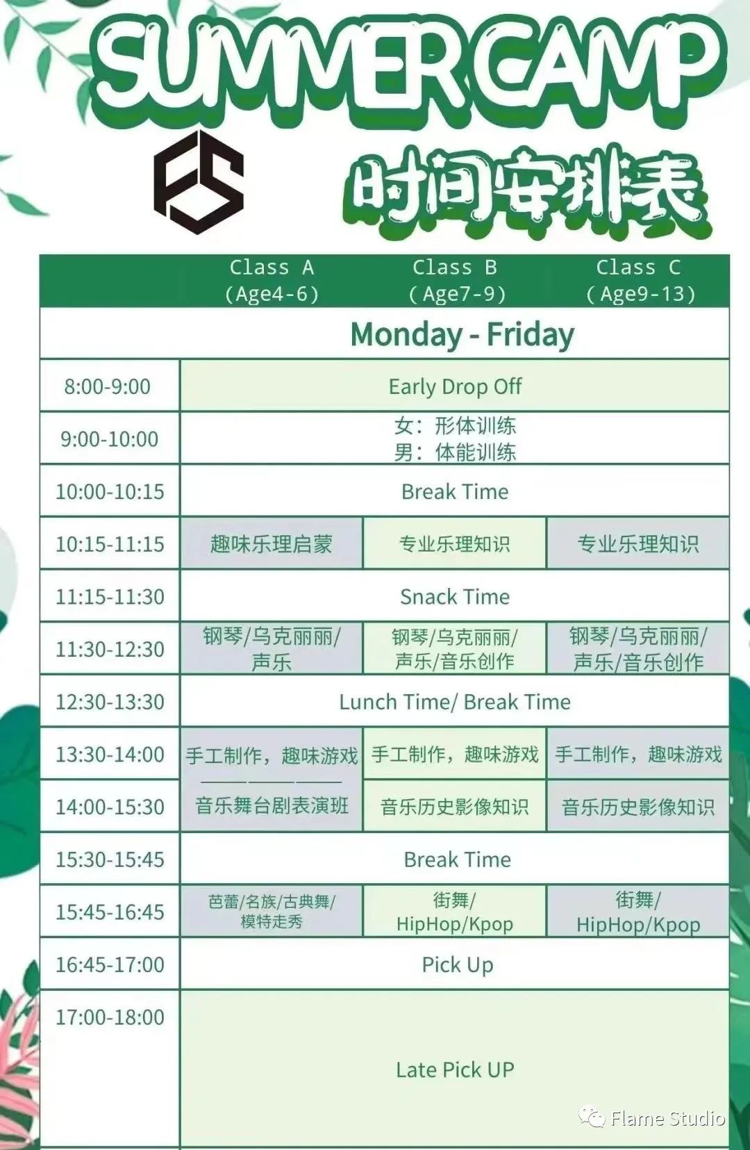 早鸟价最后机会｜多伦多唯一专业器乐舞蹈Summer Camp，学员均可参加Flame the stage大型汇报演出