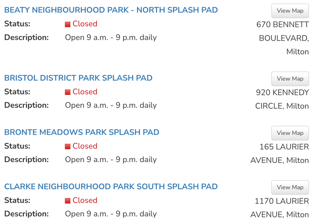 夏天玩水必备：大多伦多各区儿童戏水池公园大盘点！必须收藏！