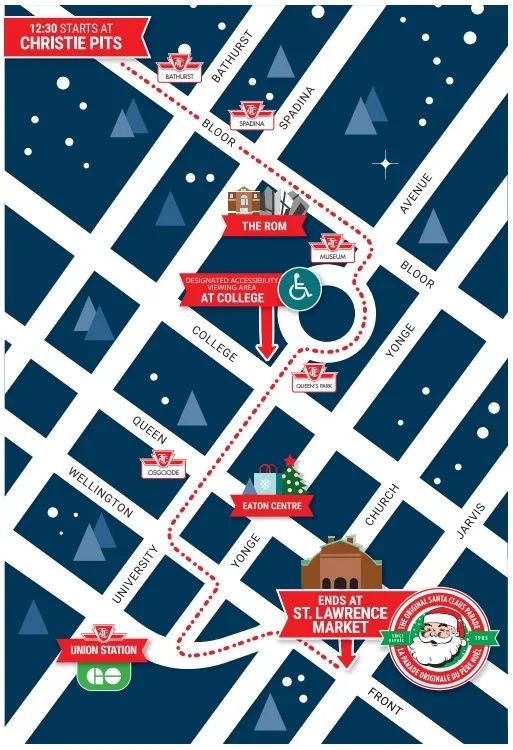 周末遛娃：多伦多圣诞老人游行路线图大曝光！圣诞集市亮灯了