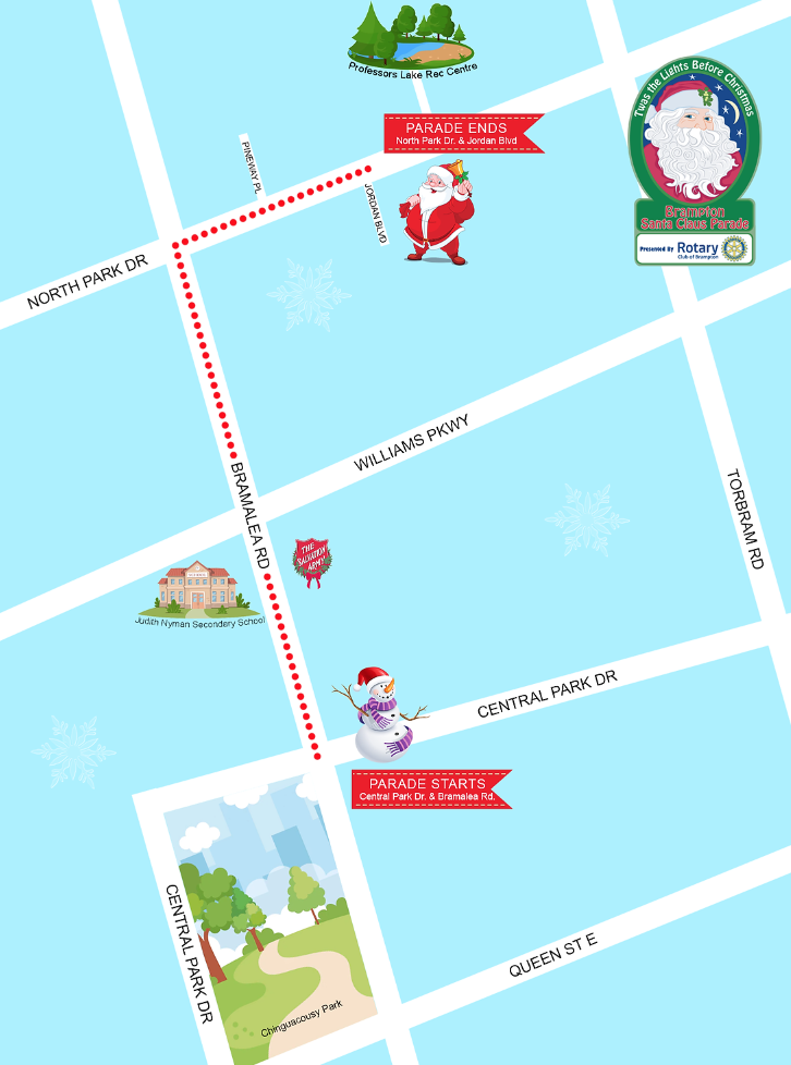 圣诞老人炸街地图：大多伦多各区圣诞游行大汇总，赶紧看看你想去哪个？