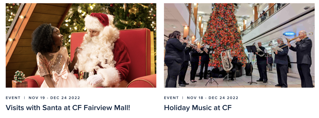 原来圣诞老人住在mall里！多伦多各大商场圣诞活动盘点：金够败吗？