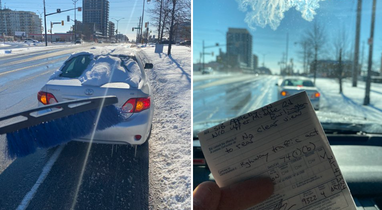 雪天罚单“大赏”:不铲雪罚$615!车顶有雪罚$110!把雪铲马路上$5000! 雪天罚单“大赏”:不铲雪罚$615!车顶有雪罚$110!把雪铲马路上$5000!