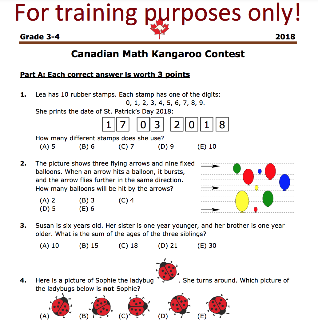我娃出息了！孩子主动要求参加的袋鼠数学竞赛，究竟都在考些什么？