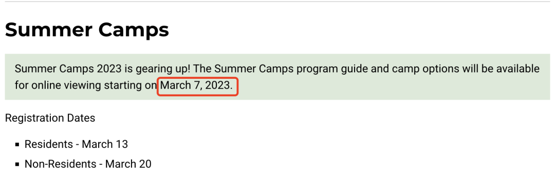 官网出bug！多伦多社区夏令营没有悄默默提前开放：2月11日统一注册（内含GTA各区夏令营报名）