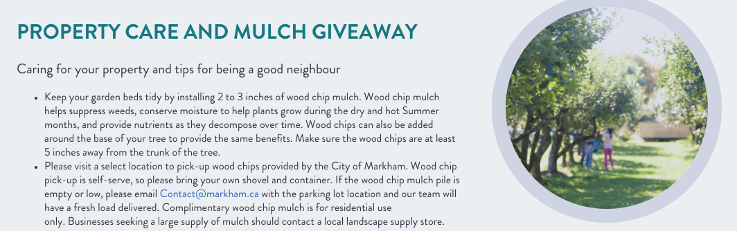 自备壮丁和麻袋！多伦多本周开始发堆肥土！万锦送碎木屑！