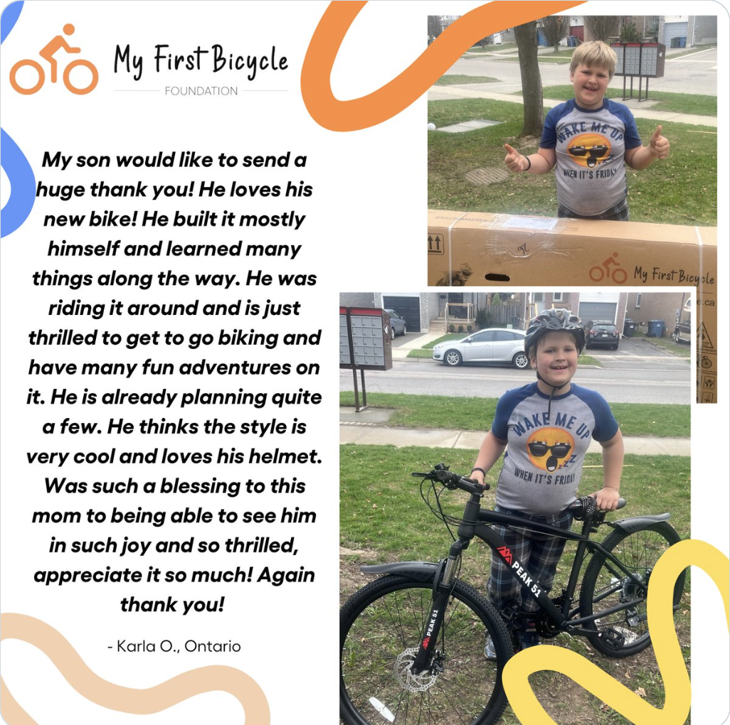 加拿大的“小Phoebe”们，你们的Ross来了！低收入家庭5-16岁孩子免费申领一辆自行车