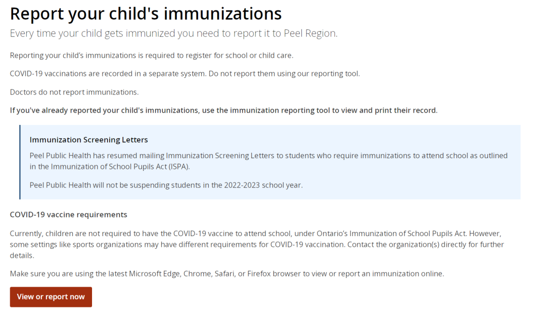 收到卫生局通知信：不上传疫苗记录，孩子会被停学！大多伦多各区疫苗小黄卡上传攻略