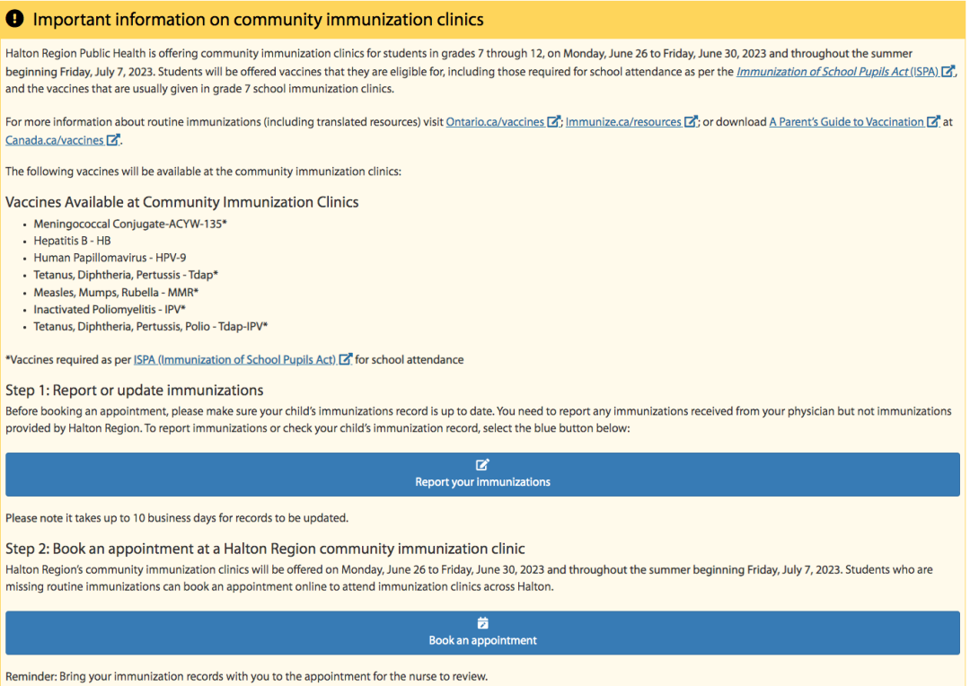 收到卫生局通知信：不上传疫苗记录，孩子会被停学！大多伦多各区疫苗小黄卡上传攻略