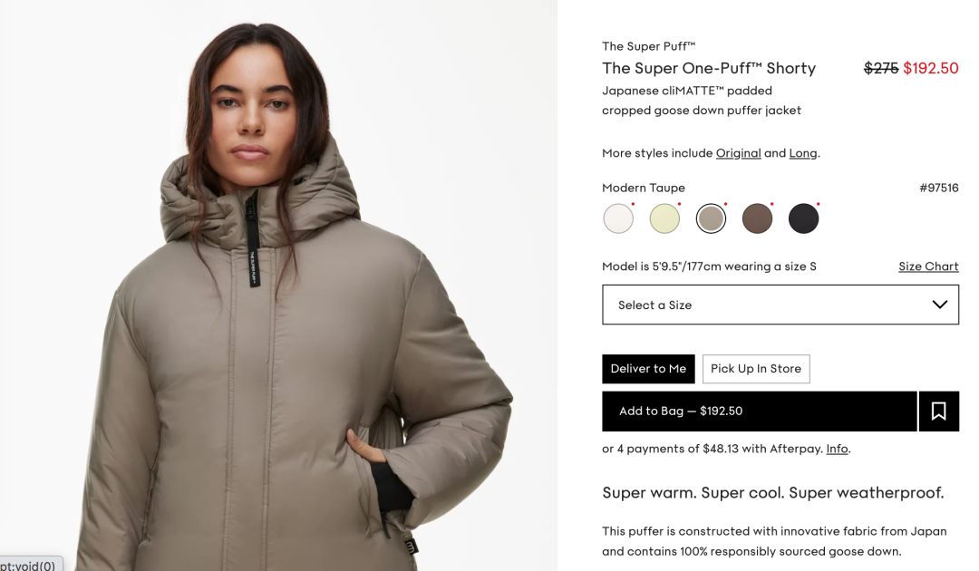 Aritzia出战黑五!大鹅平替网红羽绒服今年很出圈:行走的大棉被真香了 Aritzia出战黑五!大鹅平替网红羽绒服今年很出圈:行走的大棉被真香了