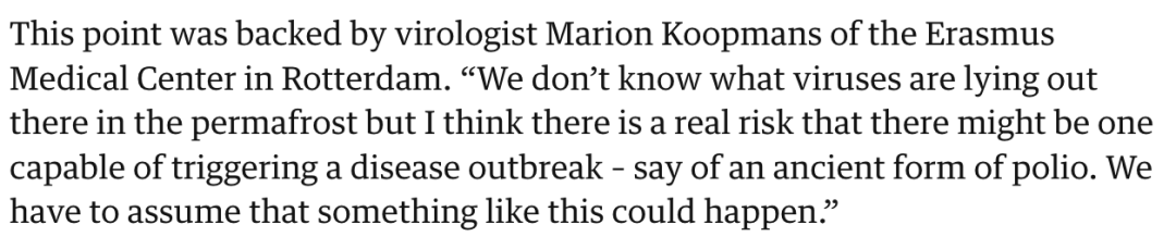 科幻惊悚片！北极冻土层里的僵尸病毒正在复苏：全球下一场疫情？