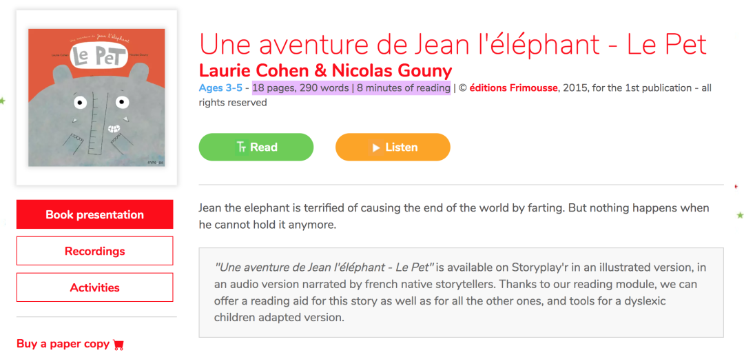 3-15岁少儿法语学习神器来啦！Storyplay'r沉浸式法语在线有声图书馆